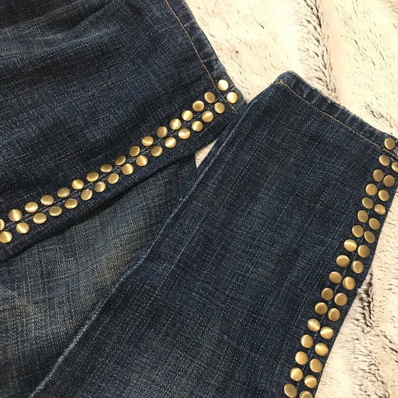Current Elliott gold studded jeans - Picture 5 of 15